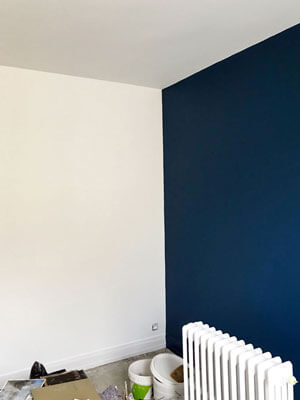 Application peinture bleu